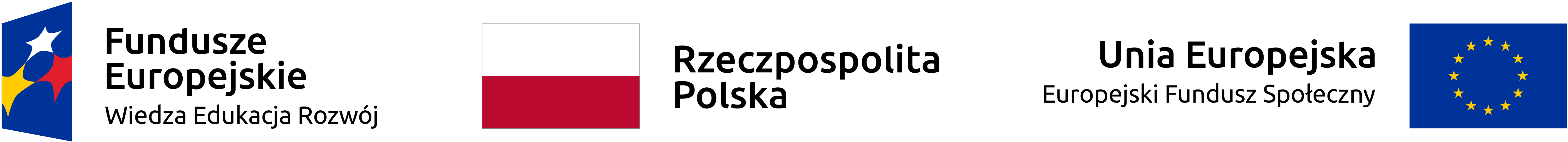 Logotypy Rzeczpospolita Polska i Fundusze Europejskie